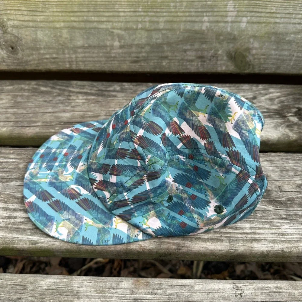 Vintage Truth Initiative Fact #249 Anti-Tobacco Kestrel Falcon Hat Teal Green